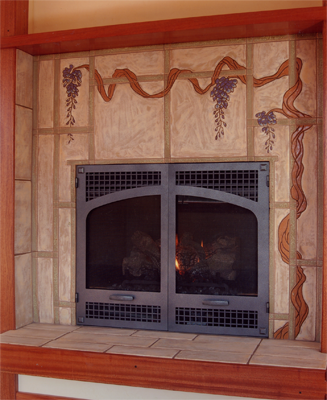 Wisteria Fireplace