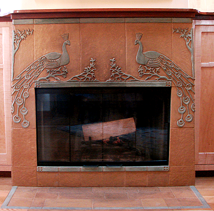 Peacock Fireplace